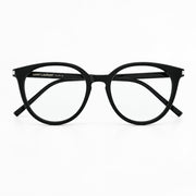 Saint Laurent SL 681/F Unisex Black Round-Frame Glasses