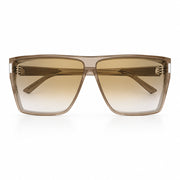 Saint Laurent Unisex SL 756 Transparent Sand and Brown Gradient Sunglasses