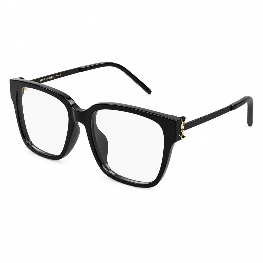 Saint Laurent Women SL M48O_A/FN 001 54 Transparent Black Optical Glasses