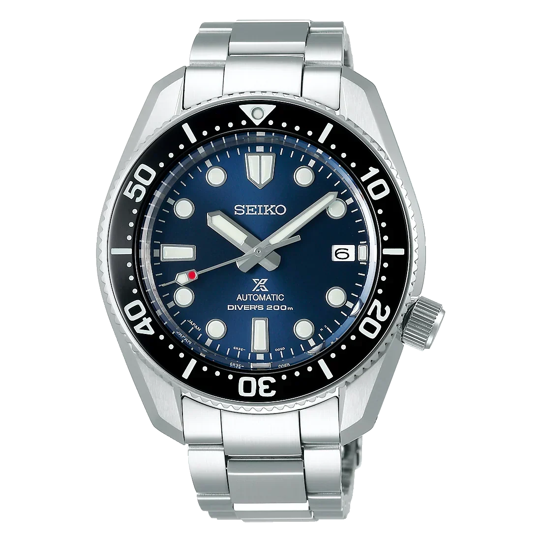 Seiko Prospex Sea Automatic Diver Green Dial Silver Steel Strap Watch For Men - SPB187J1
