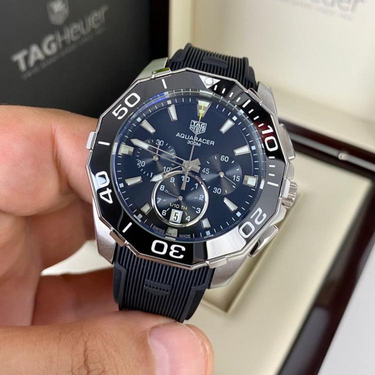 Tag Heuer Aquaracer Black Dial Watch for Men - CAY111A.FT6041