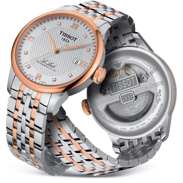 Tissot Le Locle Automatic Cosc Silver Dial Two Tone Steel Strap Watch For Men - T006.407.22.036.00