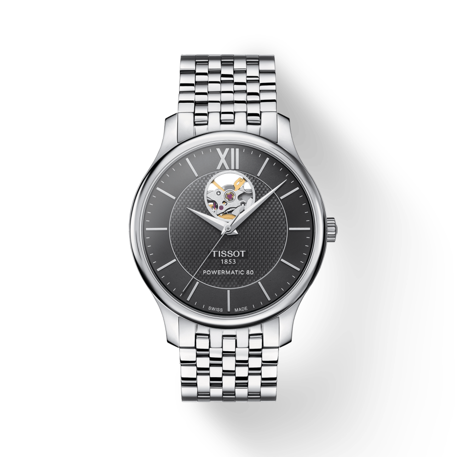 Tissot Tradition Automatic Open Heart Automatic Watch For Men - T063.907.11.058.00
