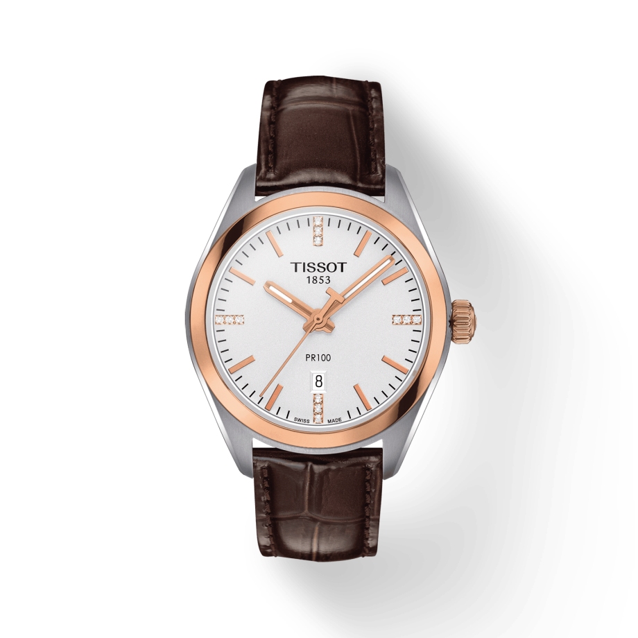 Tissot PR 100 Lady Diamonds Watch For Women - T101.210.26.036.00