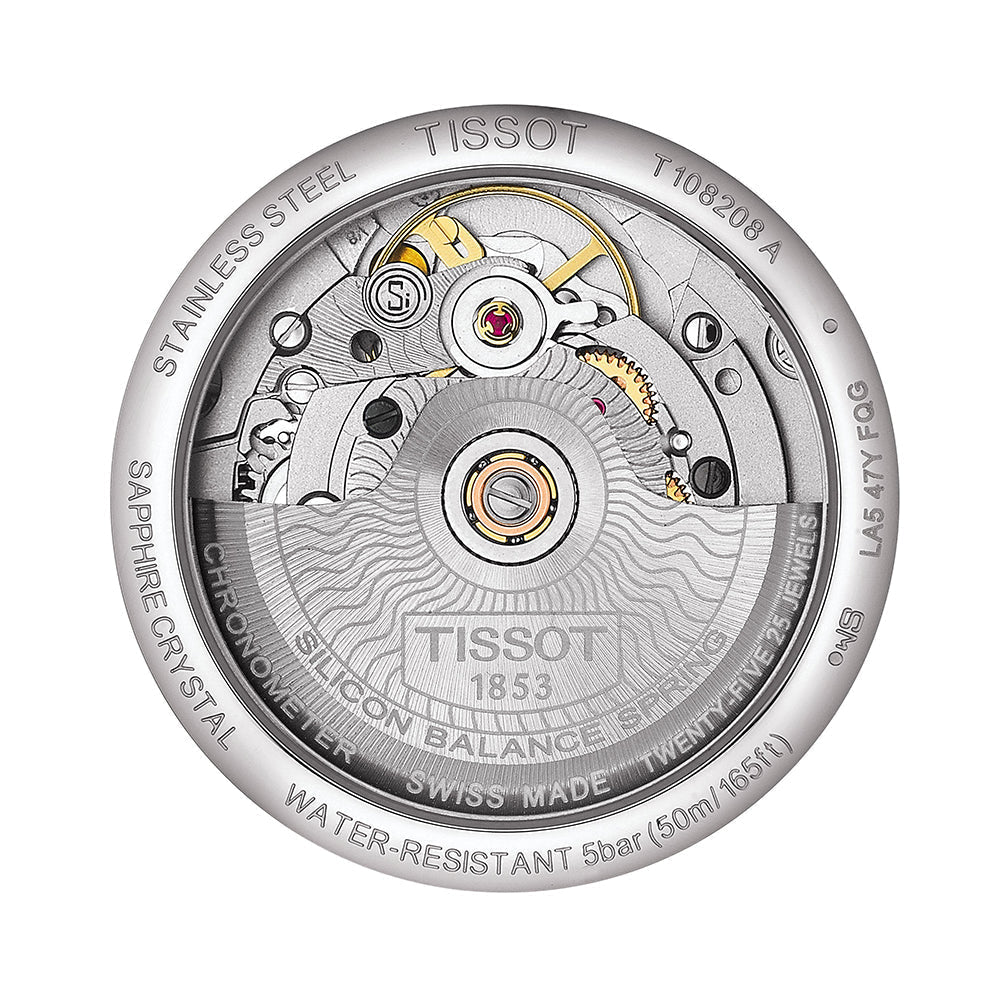 Tissot Ballade Powermatic 80 Mother of Pearl Silver Dial Two Tone Steel Strap Watch For Women - T108.208.22.117.00