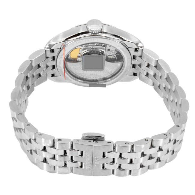 Tissot Ballade Powermatic 80 Automatic Mother of Pearl Dial Silver Steel Strap Watch For Women - T108.208.11.117.00