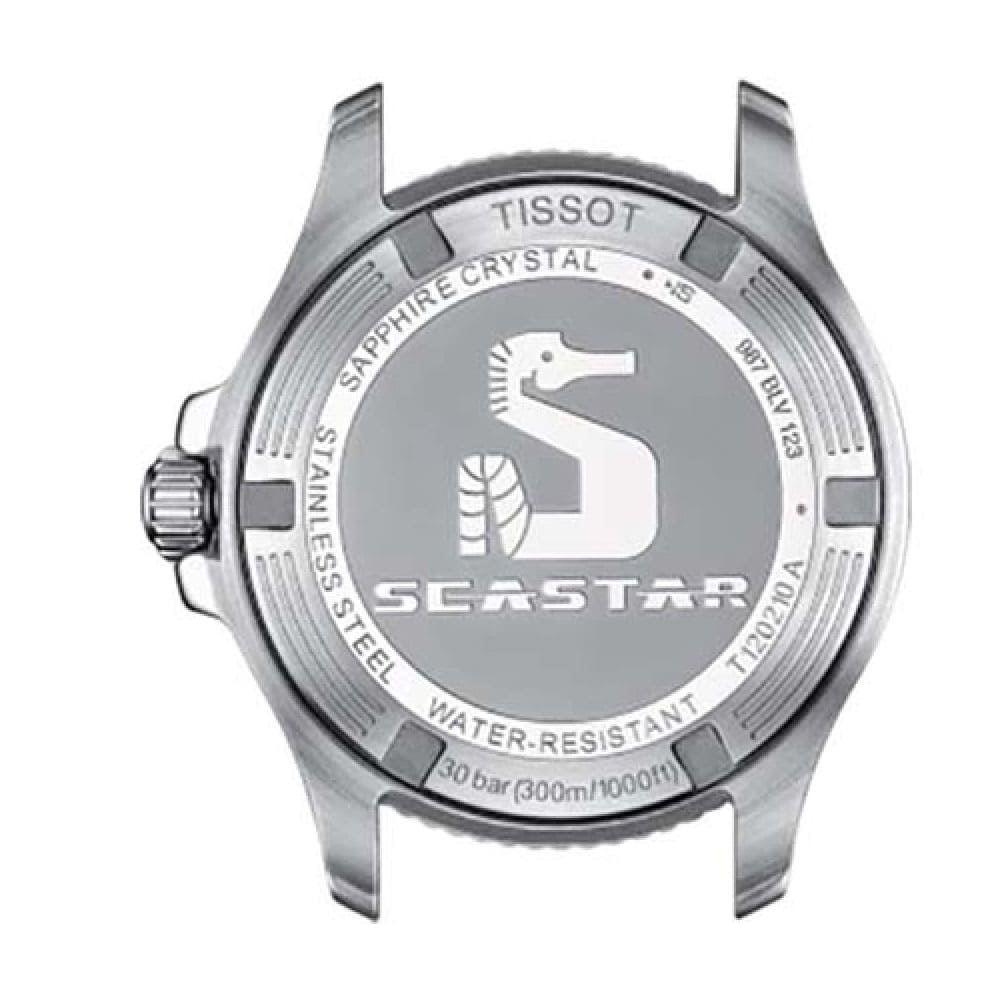 Tissot Seastar 1000 Black Dial Silver Steel Strap Watch For Men - T120.410.11.051.00