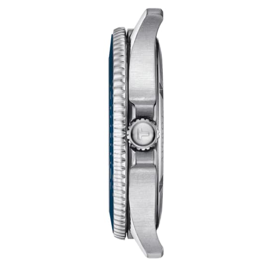 Tissot Seastar 1000 Black Dial Silver Steel Strap Watch For Men - T120.410.11.051.00