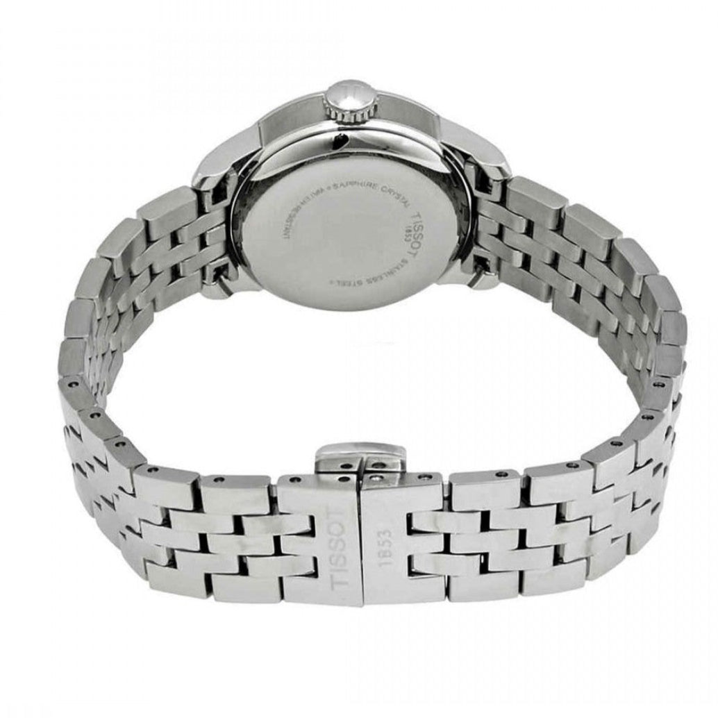 Tissot Carson Premium Black Dial Silver Steel Strap Watch For Men - T122.410.11.053.00
