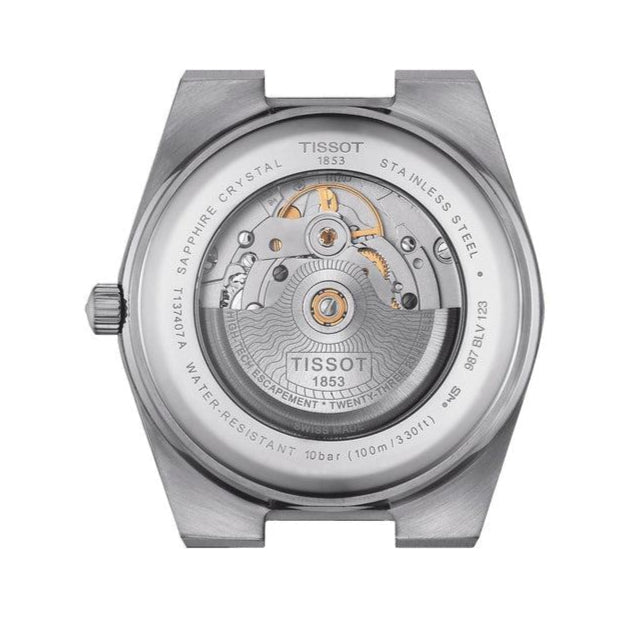 Tissot PRX Powermatic 80 Black Dial Black Leather Strap Watch for Men - T137.407.16.051.00