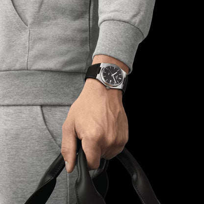 Tissot PRX Blue Dial Black Rubber Strap Watch For Men - T137.410.17.041.00