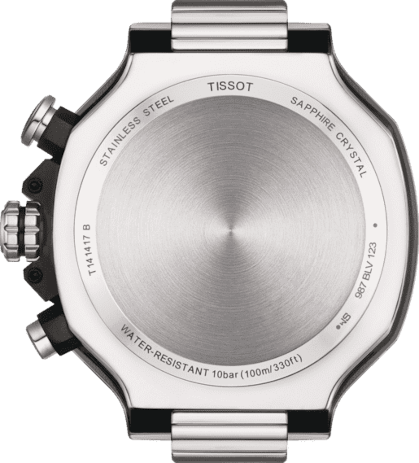 Tissot T Race Chronograph Blue Dial Silver Steel Strap Watch For Men - T141.417.11.041.00