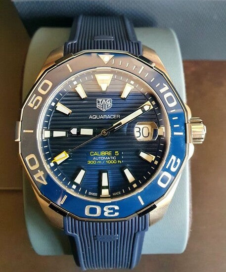 Tag Heuer Aquaracer Blue Dial Watch for Men - WAY201B.FT6150