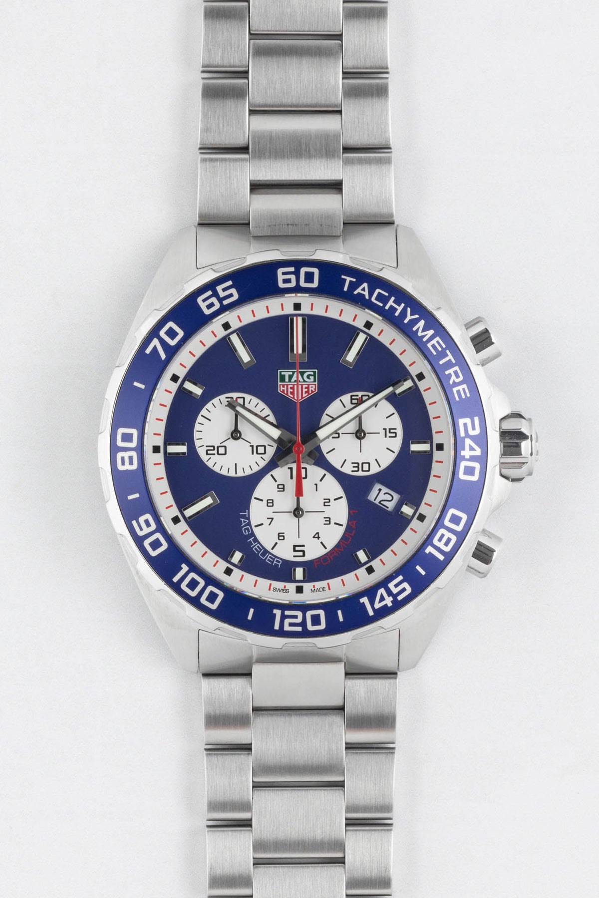 Tag Heuer Formula 1 Blue Dial Silver Steel Strap Watch for Men - CAZ1018BA0842