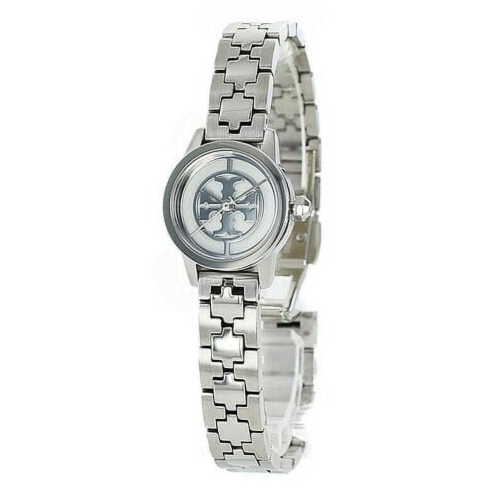 Tory Burch Reva Silver Dial Silver Steel Strap Watch for Women - TBW4044