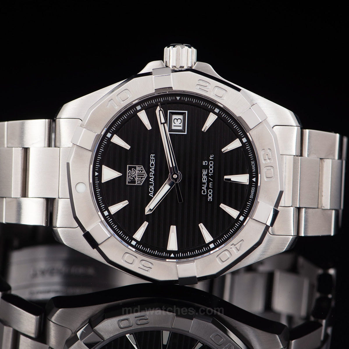Tag Heuer Aquaracer Black Dial Watch for Men - WAY2110.BA0928