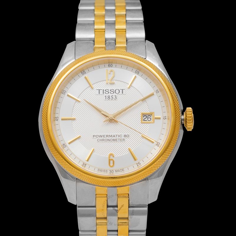 Tissot Ballade Powermatic 80 Chronometer Silver Dial Two Tone Steel Strap Watch For Men - T108.408.22.037.00