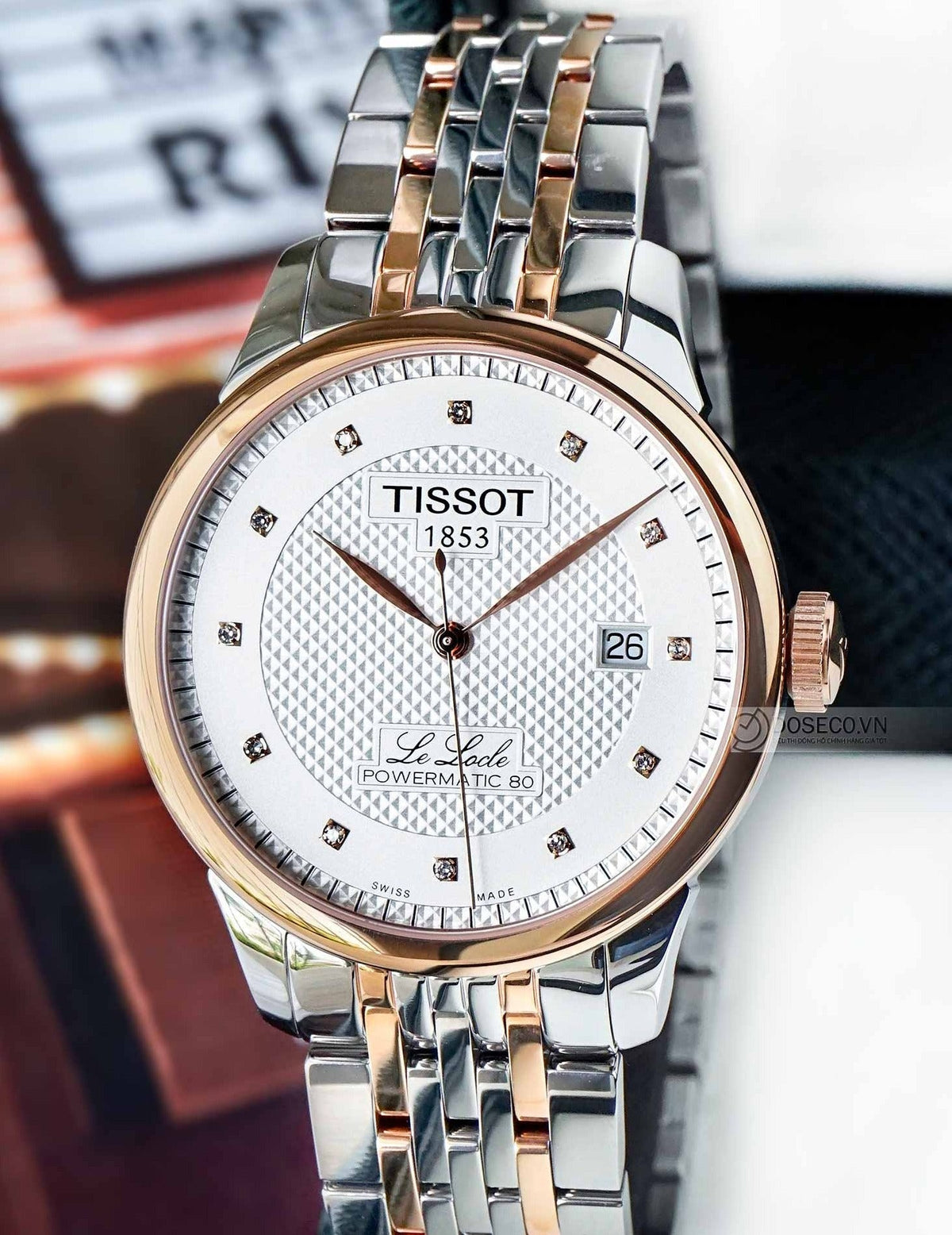Tissot Le Locle Powermatic 80 Silver Dial Two Tone Steel Strap Watch For Men - T006.407.22.036.01