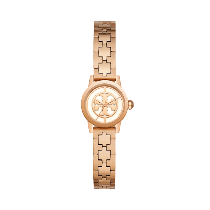 Tory Burch Reva Rose Gold Dial Rose Gold Steel Strap Watch for Women - TBW4043