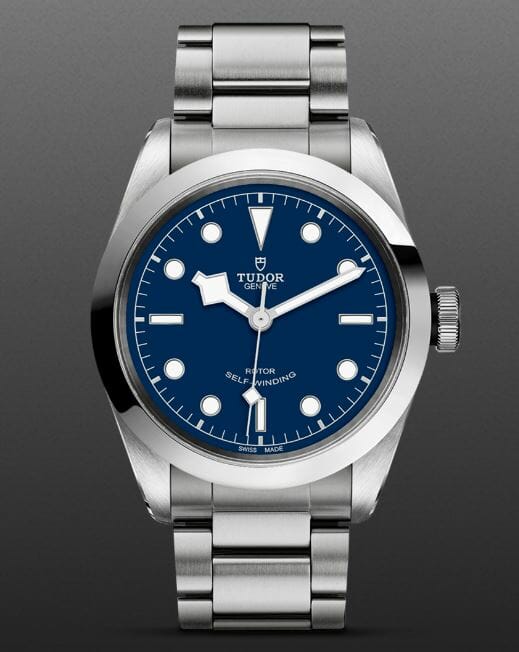 Tudor Black Bay Automatic Blue Dial Silver Steel Strap Watch for Men - M79540-0004