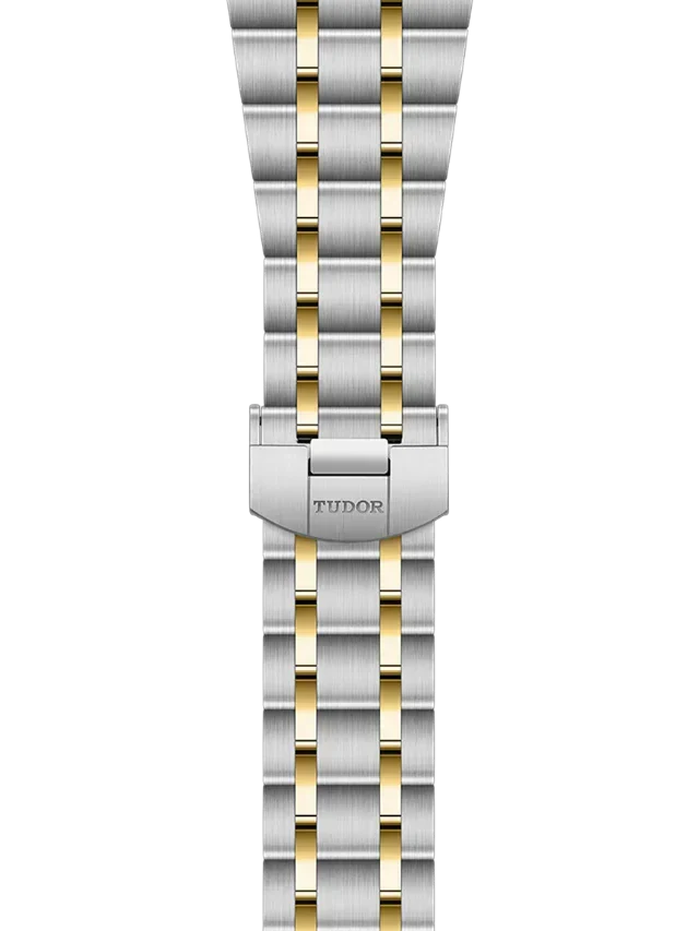 Tudor Royal Diamonds Automatic Grey Dial Two Tone Steel Strap Watch for Men - M28603-0002