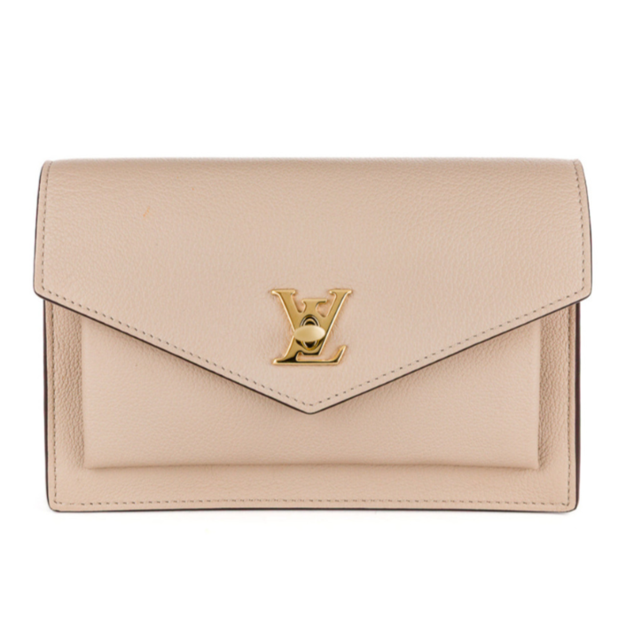 Louis Vuitton Mylockme BB Chain Pochette Bag - Beige