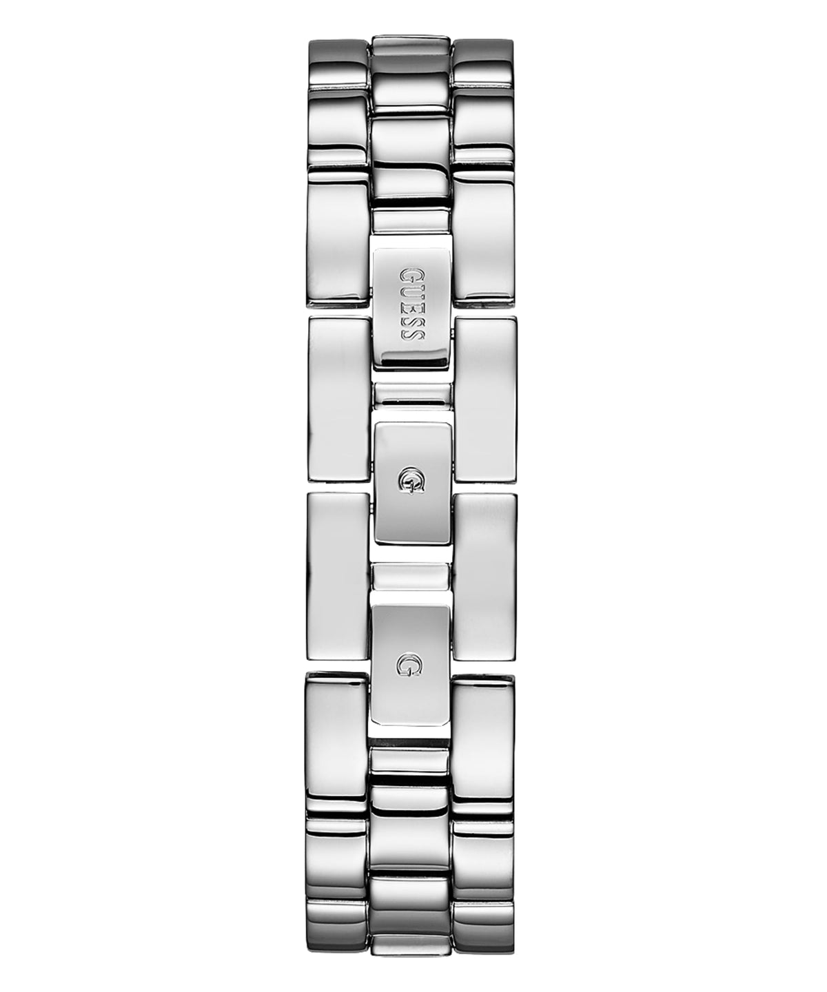 Guess Soho Silver DIal Stainless Steel Mesh Bracelet Watch For Women - W0638L1