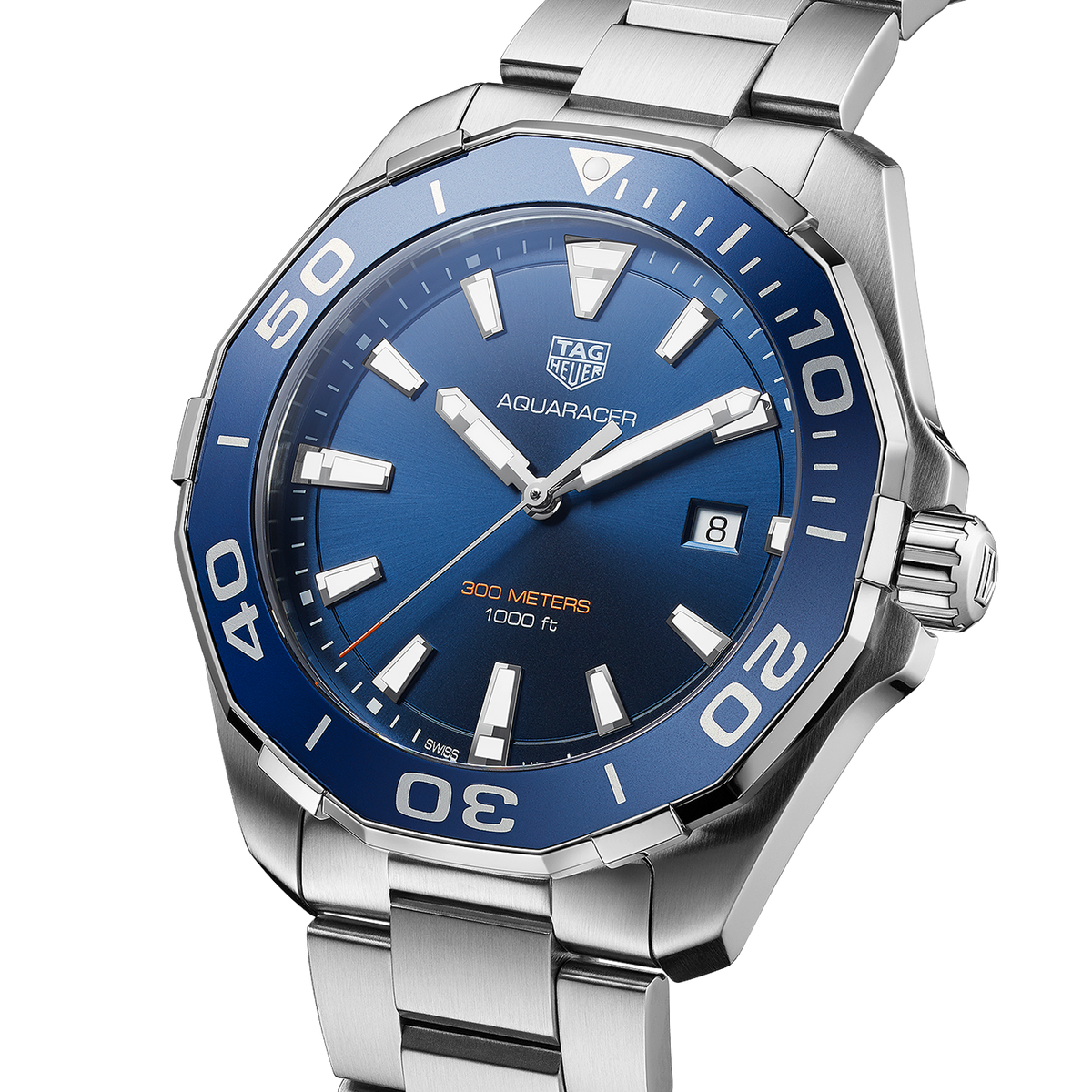 Tag Heuer Aquaracer Blue Dial Watch for Men - WAY101C.BA0746