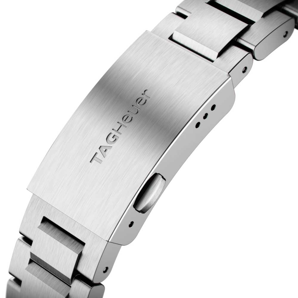 Tag Heuer Aquaracer Automatic Black Dial Silver Steel Strap Watch for Men - WAY2010.BA0927