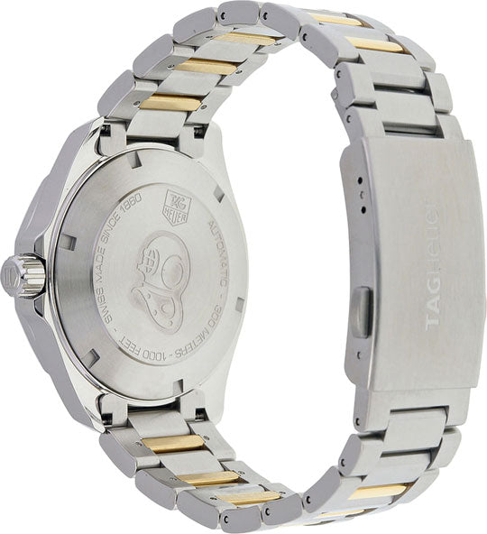 Tag Heuer Aquaracer Calibre 5 Automatic White Dial Two Tone Steel Strap Watch for Men - WAY2151.BD0912