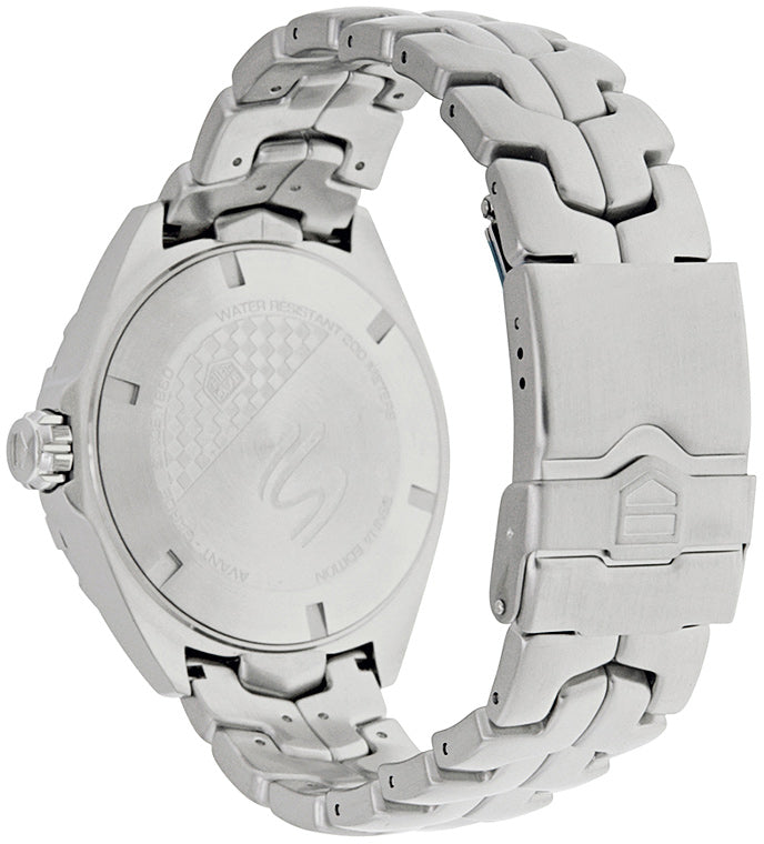Tag Heuer Formula 1 Senna Limited Edition Black Dial Silver Steel Strap Watch for Men - WAZ1012.BA0883