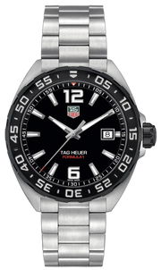 Tag Heuer Formula 1 Quartz Black Dial Silver Steel Strap Watch for Men - WAZ1110.BA0875