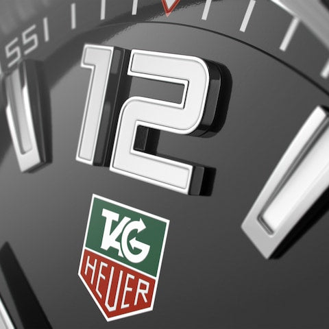 Tag Heuer Formula 1 Black Dial Silver Steel Strap Watch for Men - WAZ1112.BA0875
