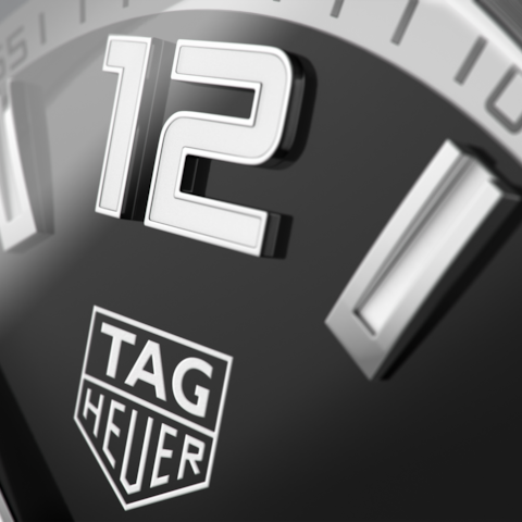 Tag Heuer Formula 1 Automatic Black Dial Silver Steel Strap Watch for Men - WAZ2012.BA0842