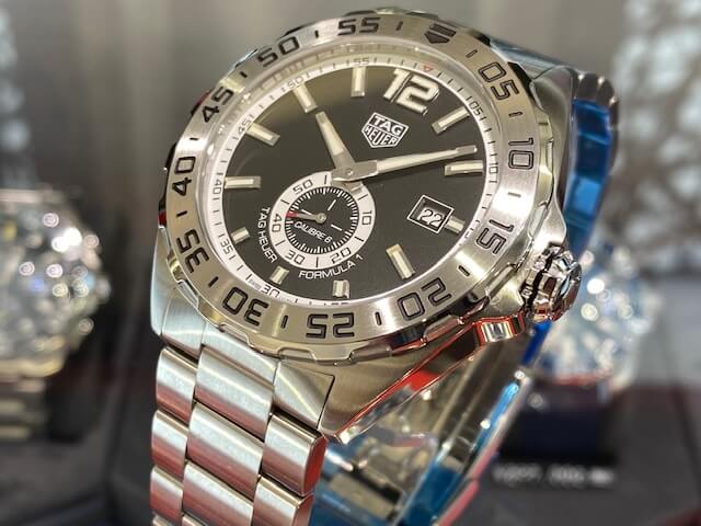 Tag Heuer Formula 1 Automatic Black Dial Silver Steel Strap Watch for Men - WAZ2012.BA0842