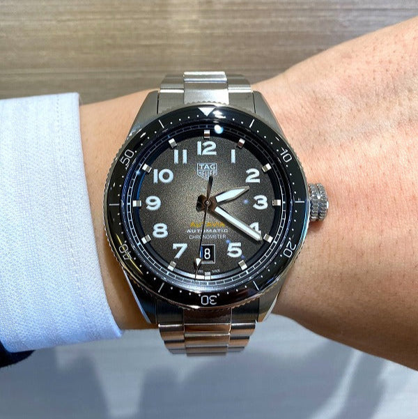 Tag Heuer Autavia Automatic Grey Dial Silver Steel Strap Watch for Men - WBE5114.EB0173