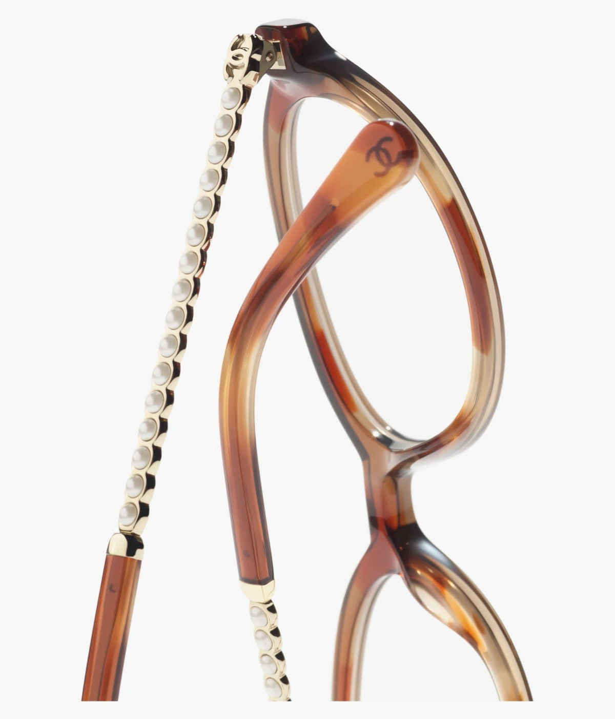 Chanel Women Optical Oval Dark Tortoise Eyeglasses