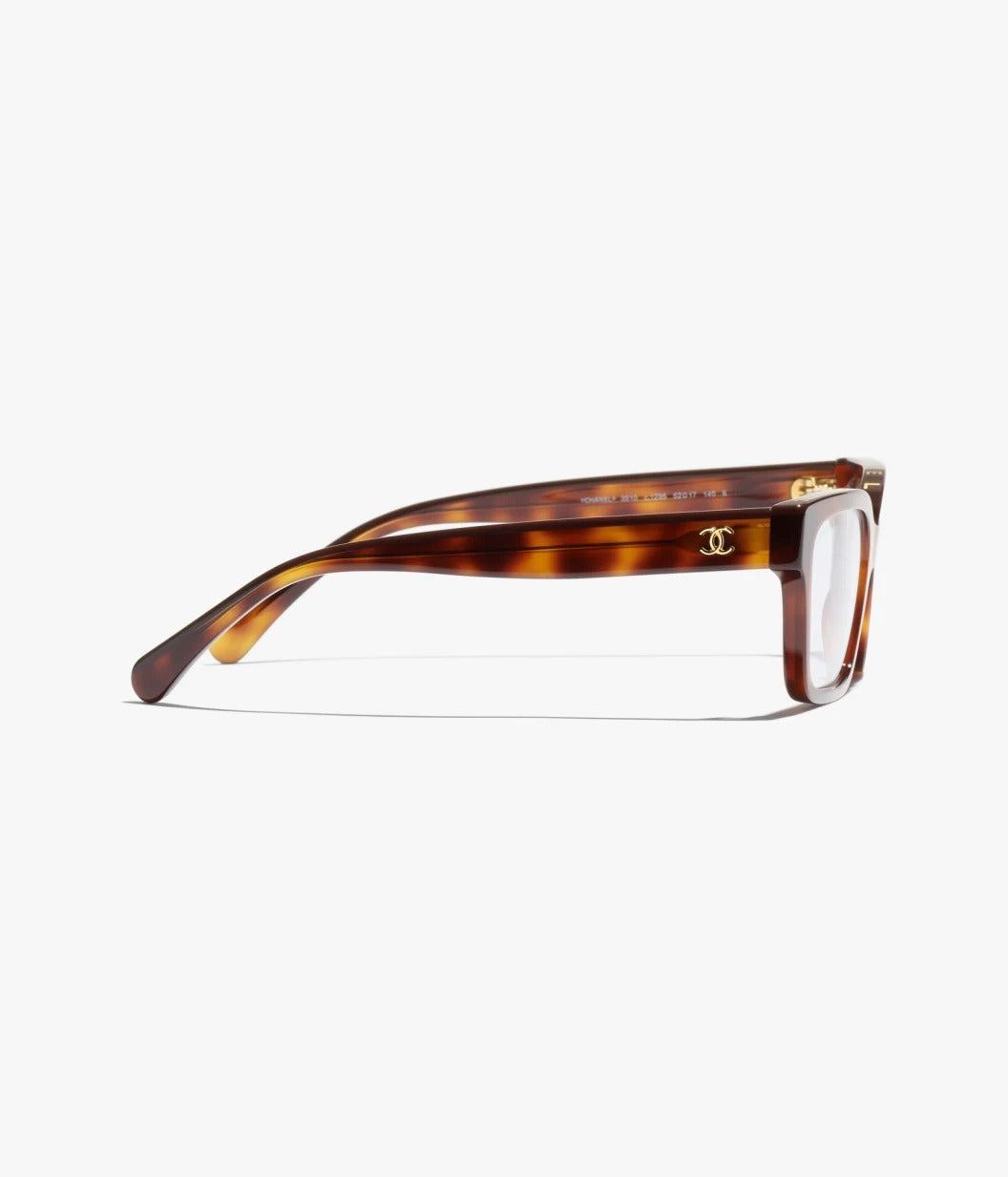 Chanel Women Rectangular Dark Tortoise Glasses