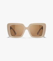 Chanel Women Butterfly Beige Sunglasses CH5567
