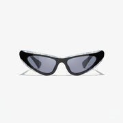 Chanel Women Cat-Eye Frame Black & Mother of Pearl Sunglasses