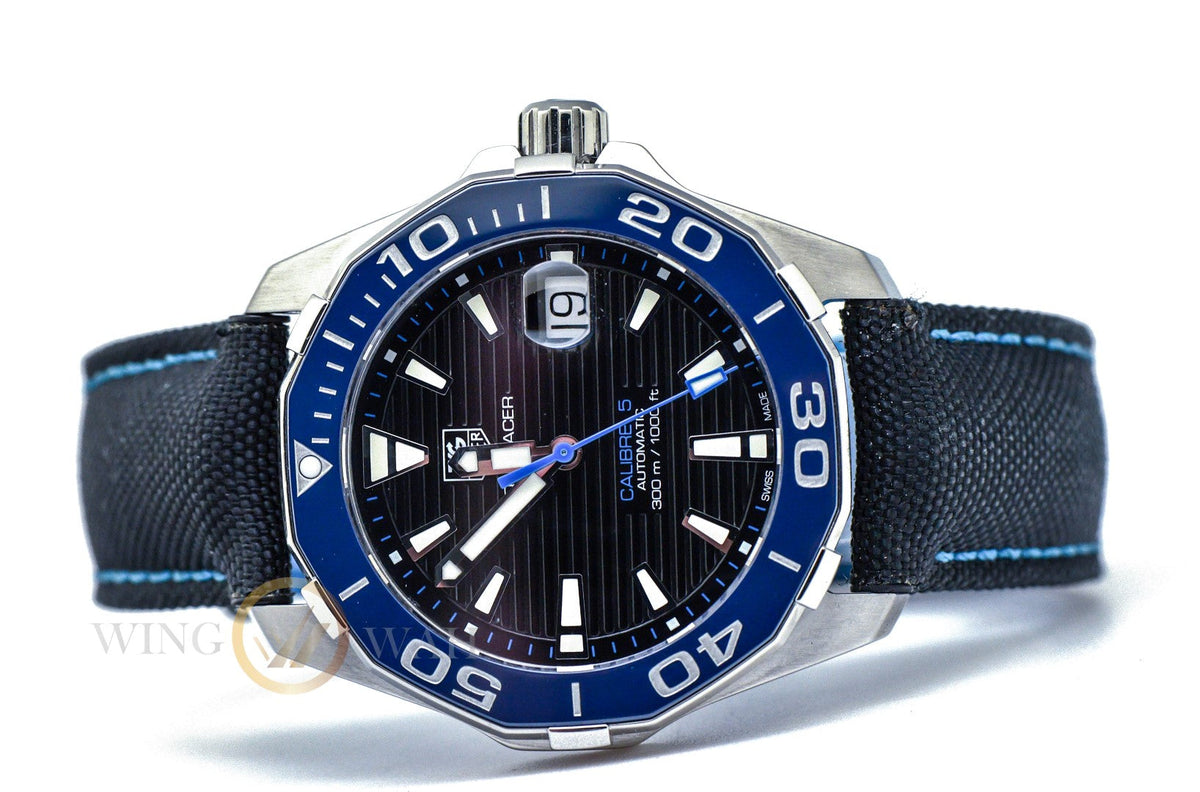 Tag Heuer Aquaracer Blue Dial Watch for Men - WAY211B.FC6363