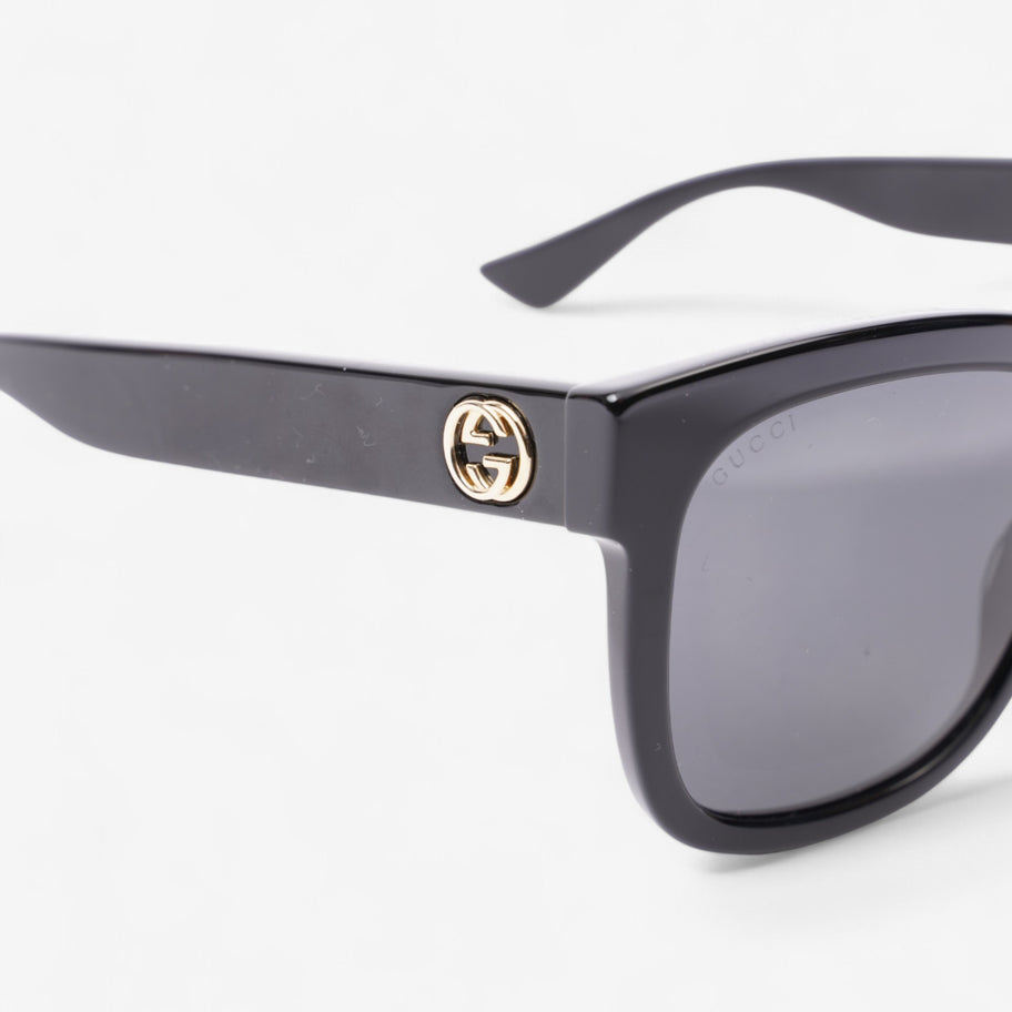 Gucci GG0034S Rectangular Frame Black Sunglasses