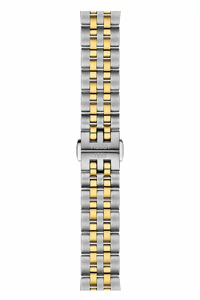 Tissot Ballade Powermatic 80 Mother of Pearl Silver Dial Two Tone Steel Strap Watch For Women - T108.208.22.117.00