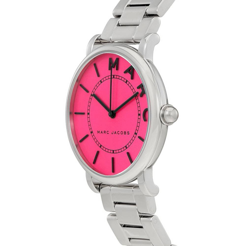 Marc Jacobs Roxy Pink Dial Silver Steel Strap Watch for Women - MJ3524
