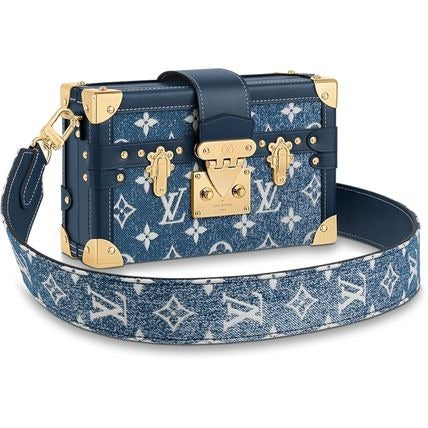 Louis Vuitton Petite Malle Handbag - Blue