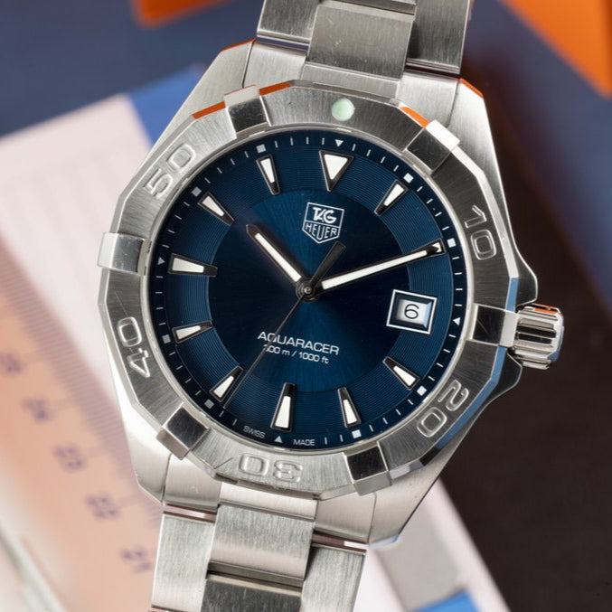 Tag Heuer Aquaracer Blue Dial Watch for Men - WAY1112.BA0928