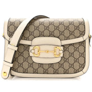 Gucci Horsebit 1955 GG Supreme Shoulder Bag – Beige