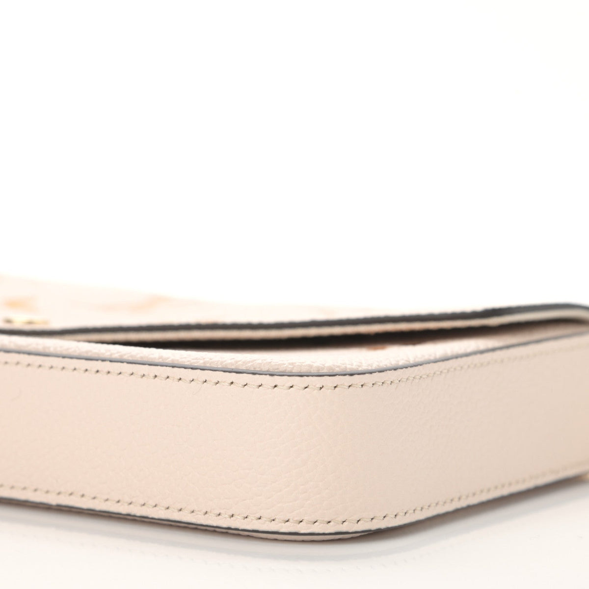 Louis Vuitton Félicie Pochette Chain Wallet - Cream Saffron