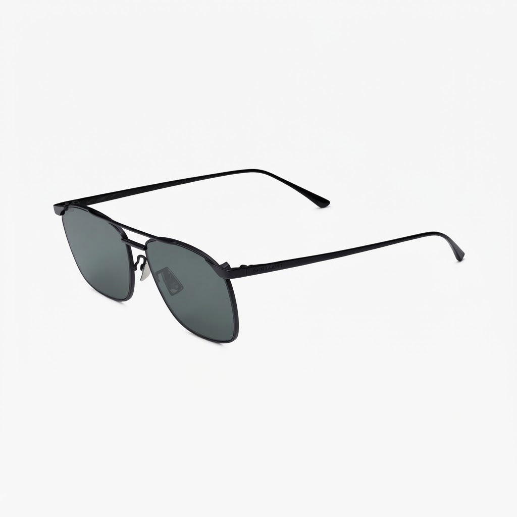 Saint Laurent Men SL 796 Semi-Matte Black Square Sunglasses