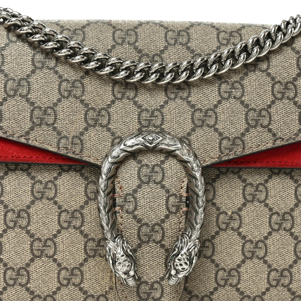 Gucci Dionysus Small Shoulder Chain Bag – Beige